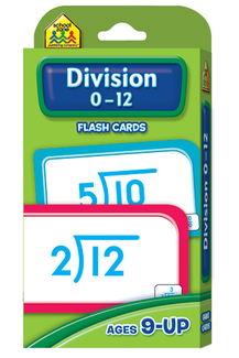 Picture of Division 0-12 flash cards
