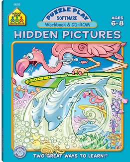 Picture of Puzzle play hidden pictures  software & workbook
