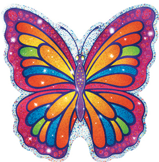 Picture of Sparkle accents butterflies 24/pk  5 x 5
