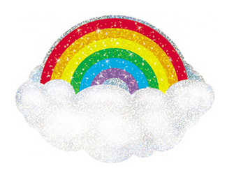 Picture of Sparkle accents radiant 24/pk 5x5  rainbows