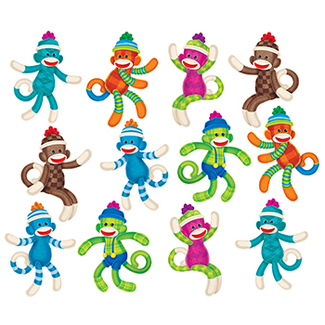 Picture of Sock monkeys patterns accents  variety pack