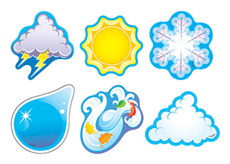 Picture of Weather symbols/mini variety pk  mini accents