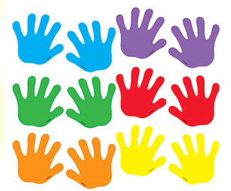 Picture of Classic accents handprints mini  variety pks