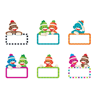 Picture of Sock monkeys signs mini accents  variety pack
