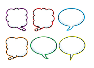 Picture of Speech balloons variety pk  classic accents