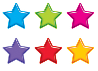 Picture of Gumdrop stars accents standard size  variety pack