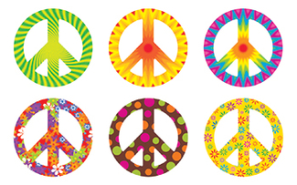Picture of Peace signs patterns classic  accents variety pack