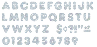 Picture of Ready letters 4 casual silver  sparkle