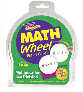 Picture of Math wheel flash cards 12/pk  multiplication & division