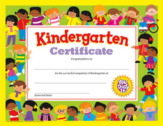 Picture of Kindergarten certificate 30/pk