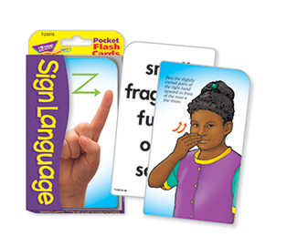 Picture of Pocket flash cards sign language  56-pk 3x5 two-sided cards