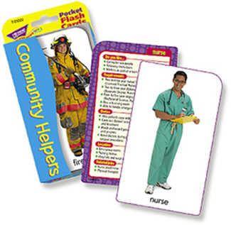 Picture of Pocket flash cards community 56-pk  helper 3 x 5 two-sided cards