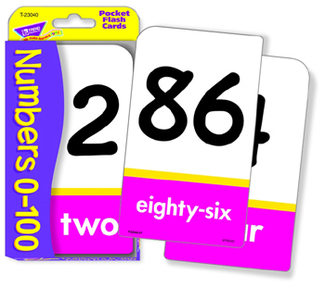 Picture of Numbers 0-100 pocket flash cards
