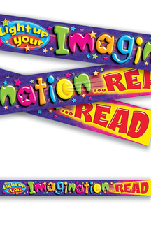 Picture of Light up your imagination read 10ft  horizontal banner