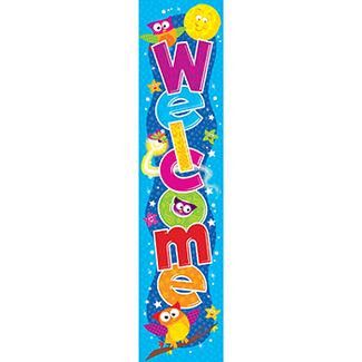 Picture of Welcome owl stars quotable 5ft  expressions banner vertical