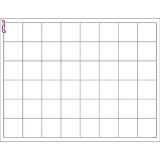 Picture of Graphing grid large squares wipe  off chart 17x22