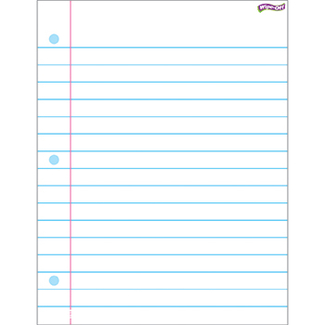 Picture of Notebook paper wipe off chart 17x22