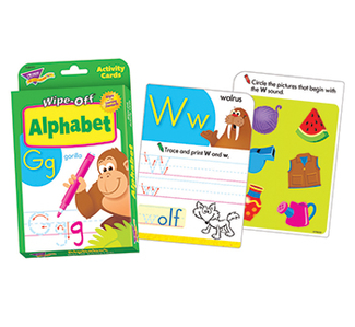 Picture of Alphabet wipe off activity cards