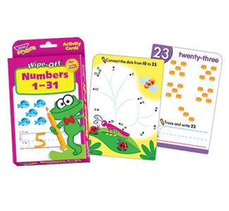 Picture of Numbers 1-31 wipe off activity  cards