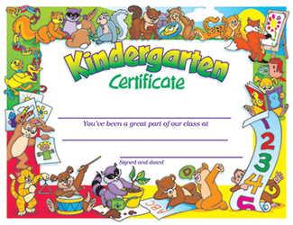 Picture of Certificate kindergarten 30/pk  8-1/2 x 11