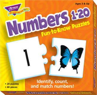 Picture of Puzzle numbers 1 20