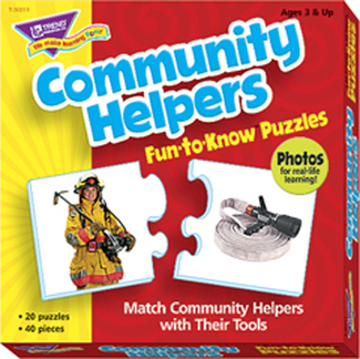 Picture of Fun to know puzzles community  helpers
