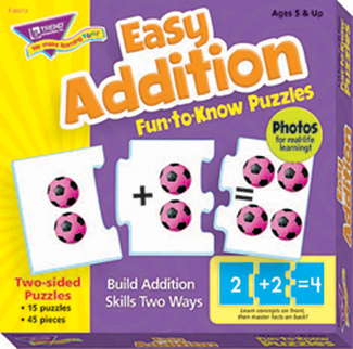 Picture of Easy addition puz fun-to-know  puzzles