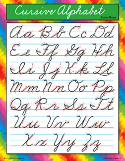 Picture of Chart cursive alphabet zanerbloser