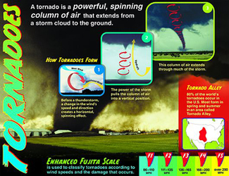 Picture of Tornadoes learning chart