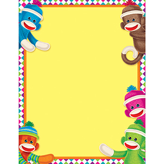 Picture of Sock monkey learning chart