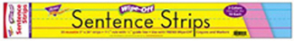 Picture of Wipe-off sentence strips multicolor  24 inch pk
