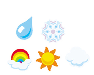 Picture of Supershapes stickers weather