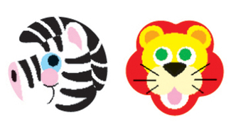 Picture of Sticker zoo animals supershapes