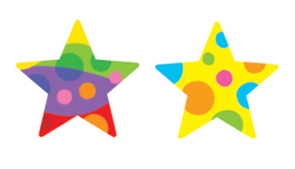 Picture of Star medley supershape superspots  shapes stickers