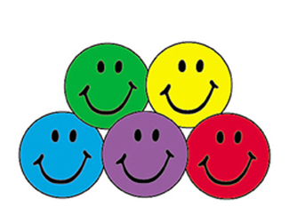 Picture of Superspots stickers colorful 800/pk  smiles acid-free