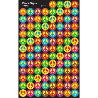 Picture of Peace signs superspots stickers
