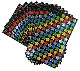 Picture of Sticker foil stars super variety pk