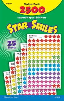 Picture of Star smiles value pk superspots  shapes stickers