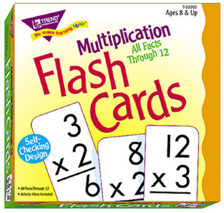 Picture of Flash cards all facts 169/box 0-12  multiplication