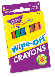 Picture of Wipe-off crayons regular 8/pk