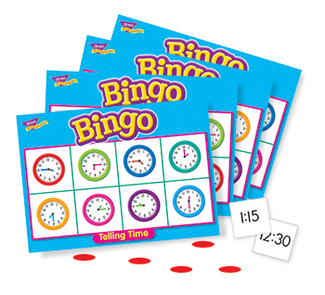 Picture of Bingo telling time ages 6 & up