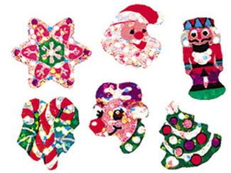 Picture of Sparkle stickers christmas joys