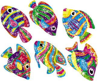 Picture of Sparkle stickers flashy fish