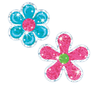 Picture of Sparkle stickers flower power