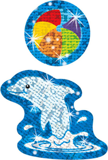 Picture of Sparkle stickers dynamic dolphins