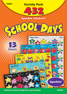 Picture of Sparkle stickers school days