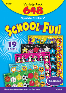 Picture of Sparkle stickers school fun