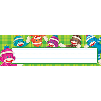 Picture of Sock monkey desk name plates