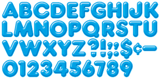 Picture of Ready letters 4inch 3-d blue
