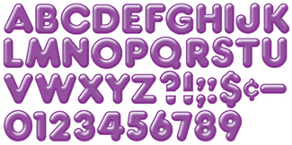 Picture of Ready letters 4 inch 3-d purple